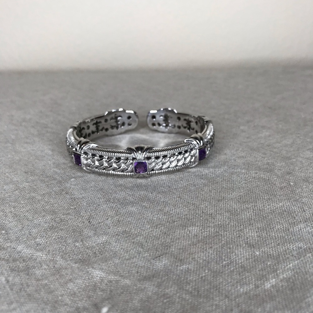 Judith Ripka amethyst stations cuff